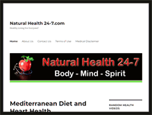 Tablet Screenshot of naturalhealth24-7.com